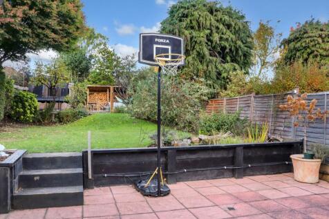 View of the garden from the property