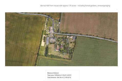 Barrow Hall Farm - house, annexe garaging and appr