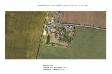 Barrow Hall farm - house, annex garaging, outbuild