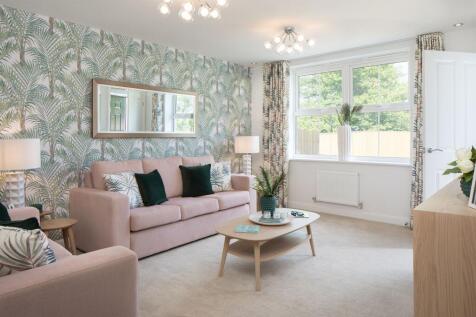 Lounge in the Archford Show Home at Raleigh Holt