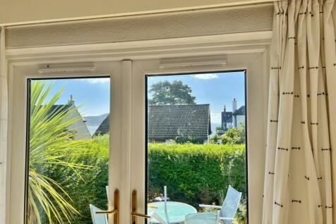 French doors lounge view