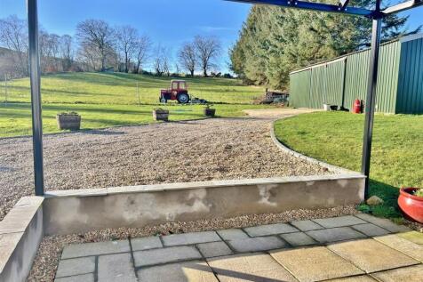 Rear patio and view to the top of the garden