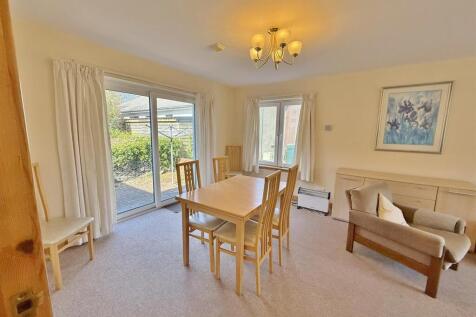 Dining area with French doors