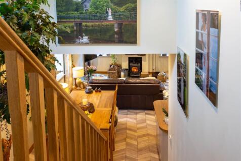 Looking down the stairs
