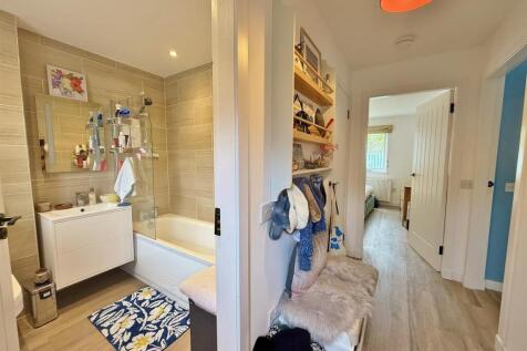 Bathroom and hallway