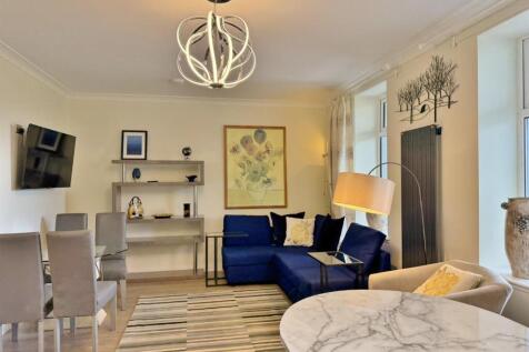 Open plan living room from the kitchen