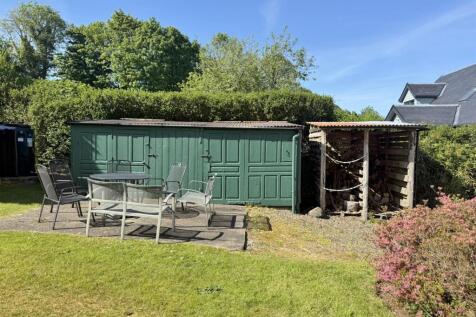Patio area and outbuildings