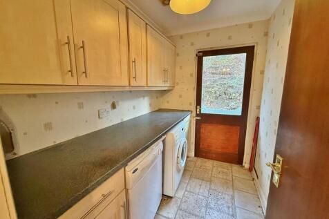 Utility room rear entrance