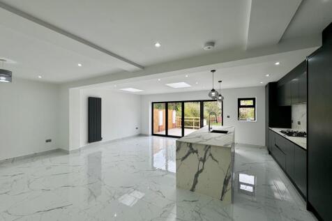 open plan kitchen living