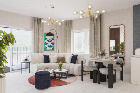 Living Room 1 - Barton Apartments (Eastman Village)