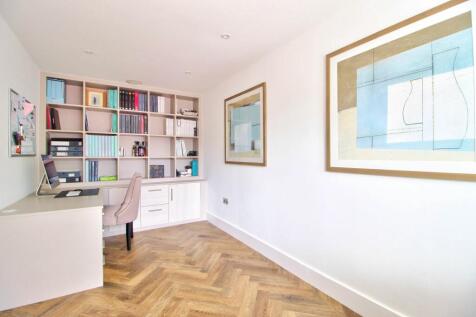 Study with bespoke cabinetry