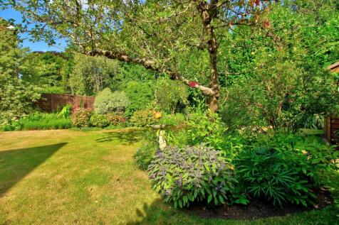 Beautifully-kept garden with fruit trees
