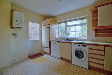 Kitchen overlooks attractive garden