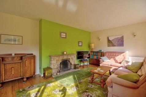 Living Room with working fire