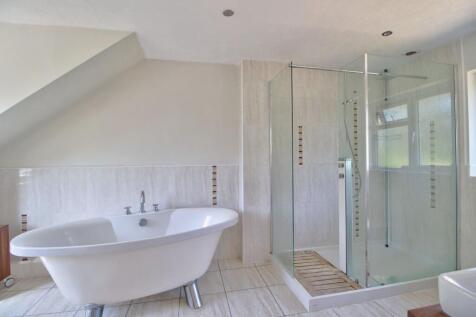 En-suite with double-aspect windows