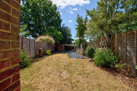 South-facing garden in peaceful setting