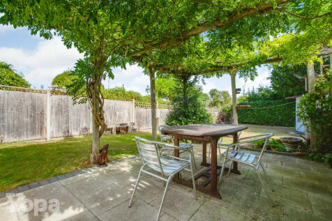 Paved seating area