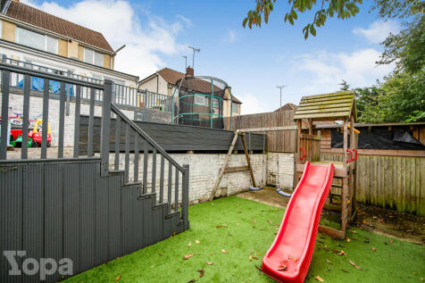 Tiered rear garden