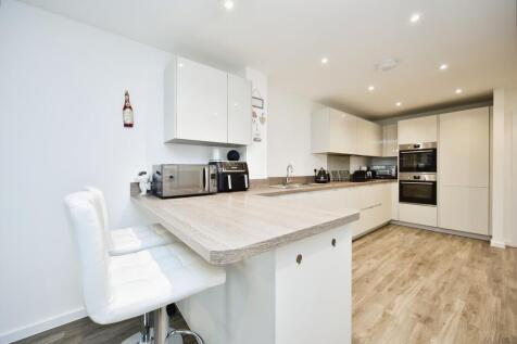 Modern Kitchen View With Breakfast Bar