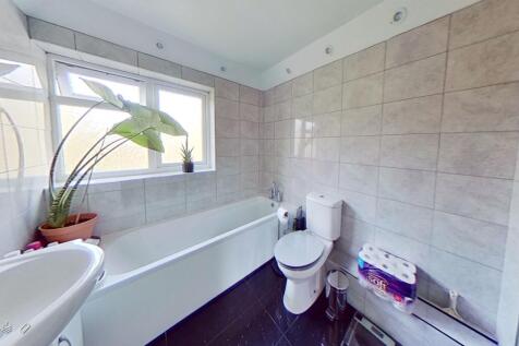 Bathroom with seperate shower cubicle
