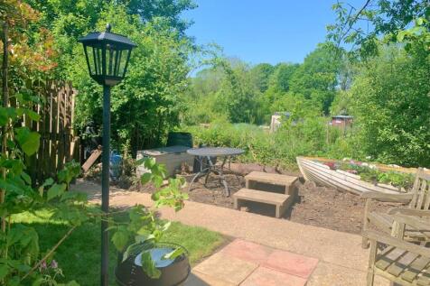 Garden backing onto allotments