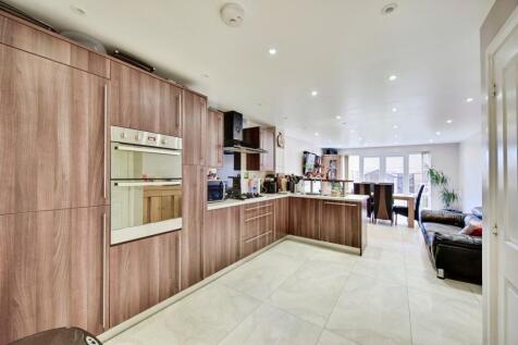 Modern Open Plan Kitchen and Dining Area View