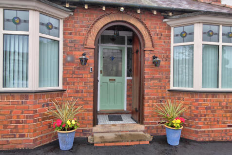 Period feature front door and porch