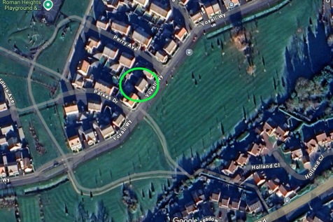 Circled Position in front of Communal Green