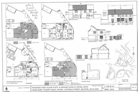 Proposed plan for shops/flats above