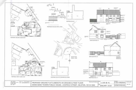 Proposed plan for bedsits