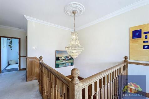 Crystal Chandelier Lighting on Landing