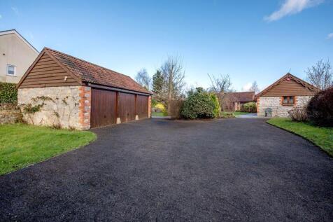 Driveway and triple garage