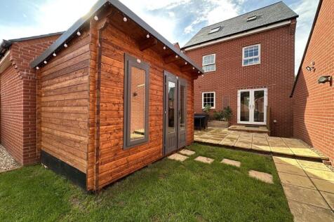 Rear garden and home office