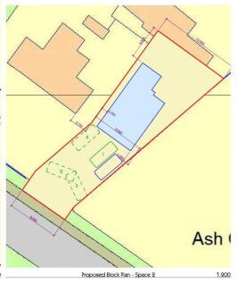 Site Plan for Plot at Uttoxeter Road with measurem