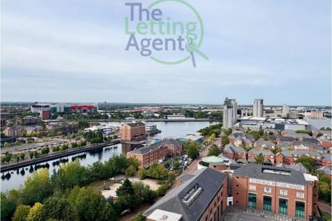 View across Salford Quays from 17th Floor