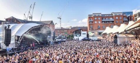 View of Castlefield Bowl concert from one of the t