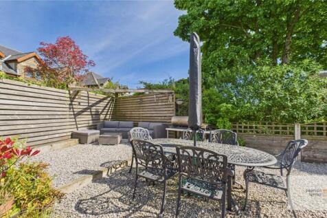 raised patio area