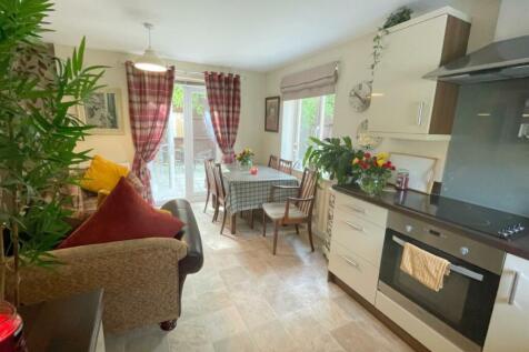 Kitchen with family living area