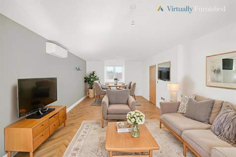 Virtually Furnished main living room