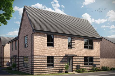 Outside view of The Moresby. 3 bed home. CGI.
