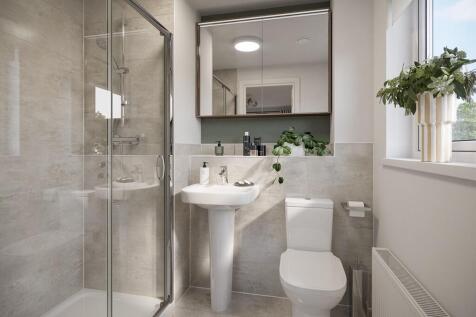 The en suite offers a touch of luxury