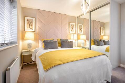 A main bedroom creates a peaceful place away from the rest of the home
