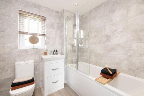 A family bathroom completes the home
