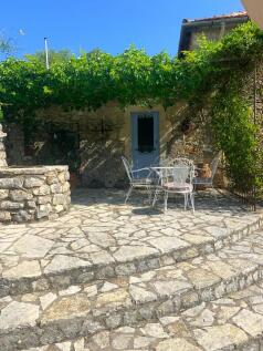 Stone garden patio