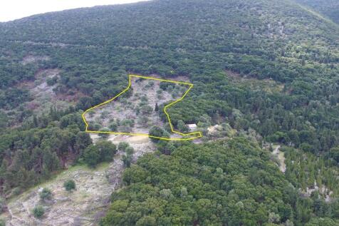 Aerial view of land