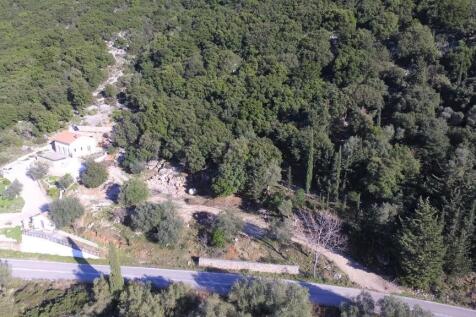 Aerial view of land