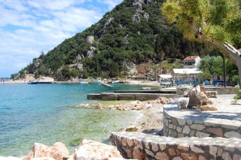 Beach outside house