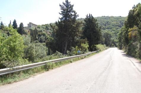 Road bordering land