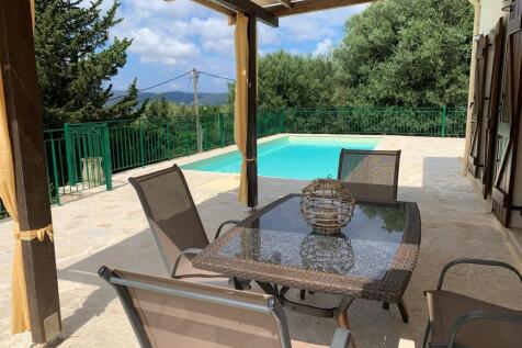 Terrace and pool