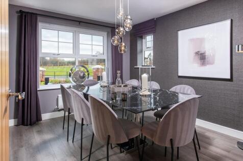 Formal dining room with views to the front